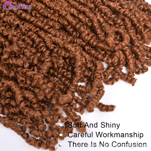 Wholesale Pre-twisted Passion Twist Dreadlocks Natural Synthetic Hair Extensions Afro Water Wave Crochet Braiding Hair For Women